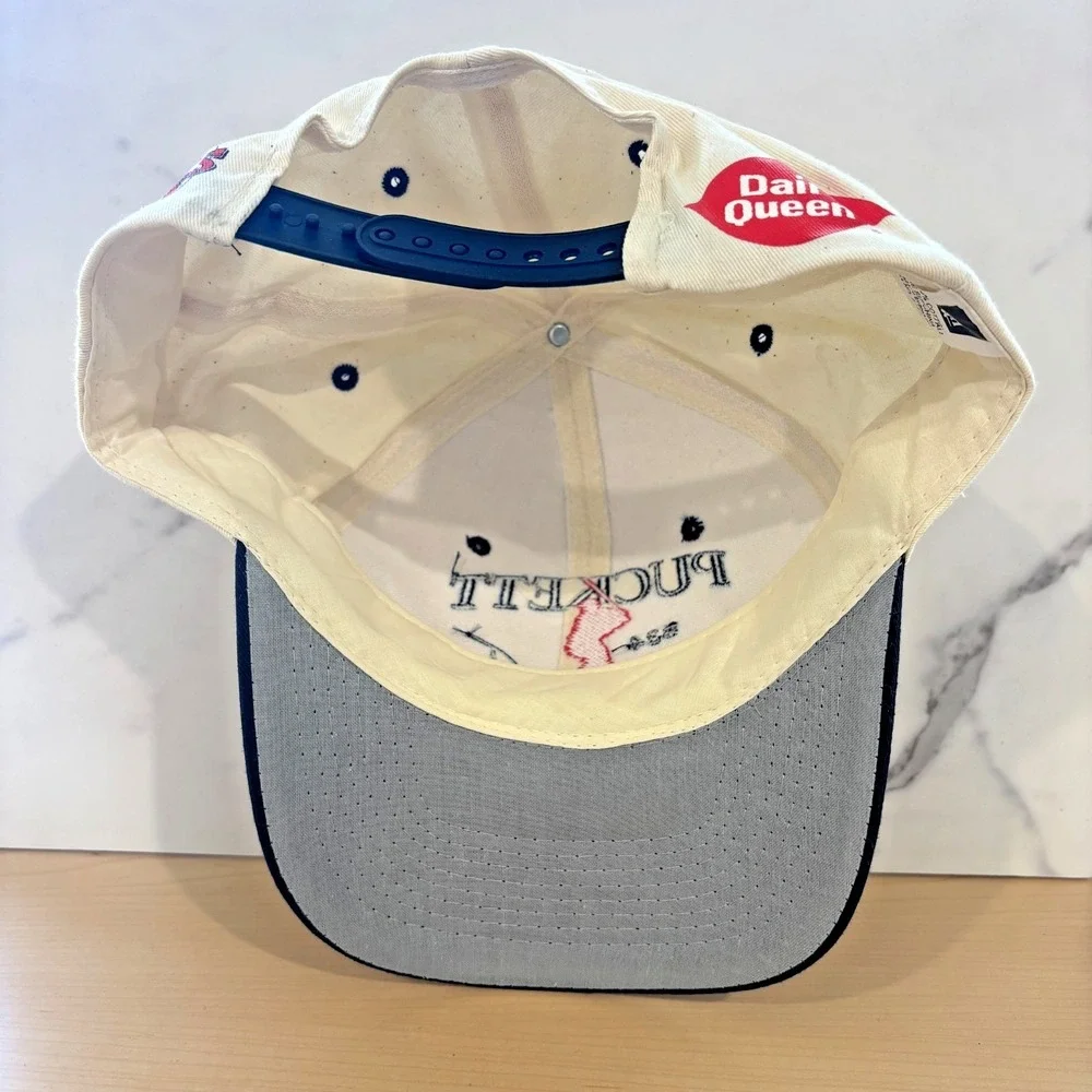 Vintage Kirby Puckett #34 Minnesota Twins Dairy Queen Snapback Hat MLB Cap